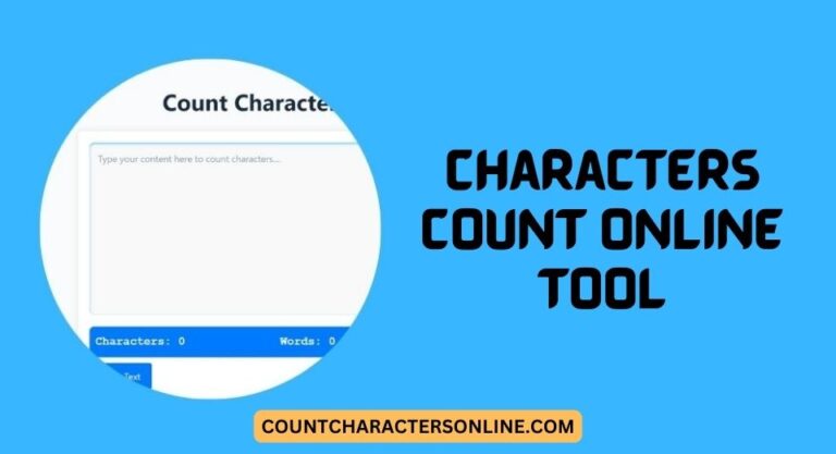 Characters Count Online Tool