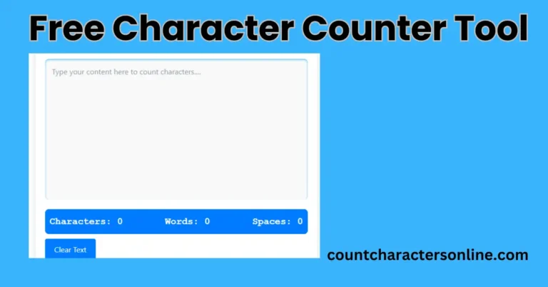 Free Character Counter Tool